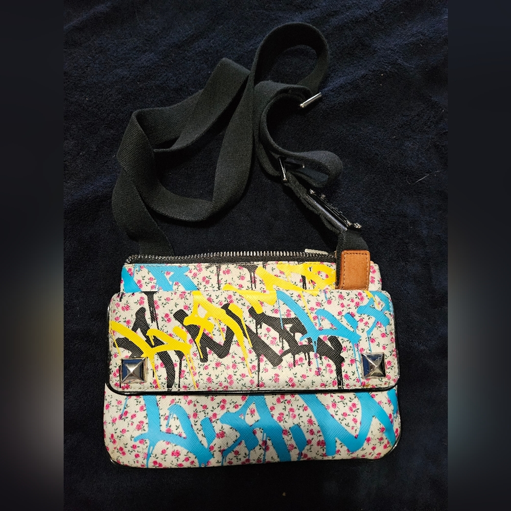 L.A.M.B. graffiti crossbody bag